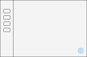 Floating action button wireframe